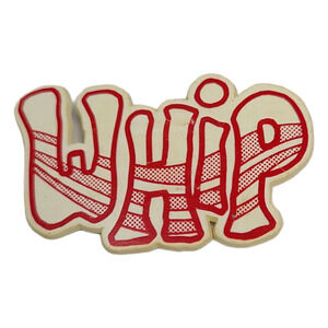 WHIP School Spirit Red White TTC Trammell Houston Vintage Pinback Button Badge